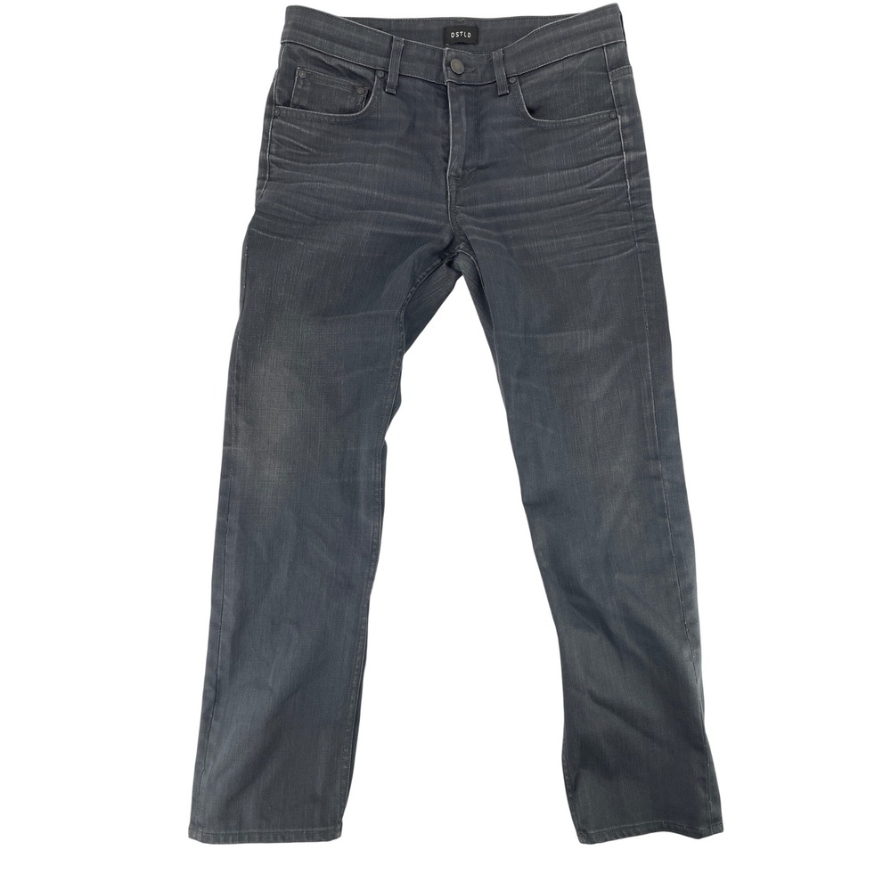 DSTLD Skinny Jeans 29 Grey Good Faded Whiskered Stretch Denim